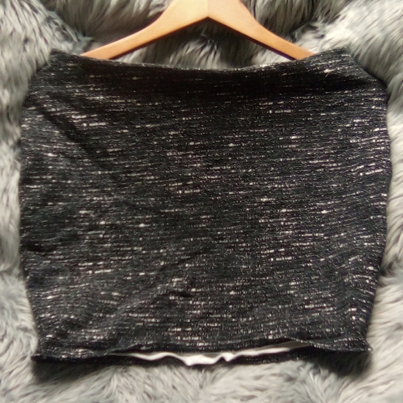 Mini skirt black with white spots - Picture 1 of 2